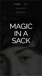 Mobile Screenshot of magicinasack.com