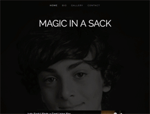 Tablet Screenshot of magicinasack.com